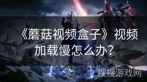 《蘑菇视频盒子》视频加载慢怎么办？