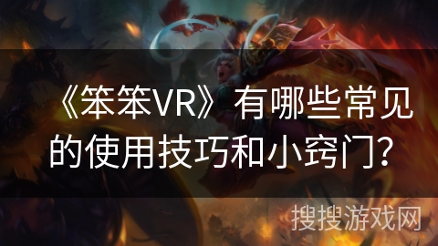 《笨笨VR》有哪些常见的使用技巧和小窍门？