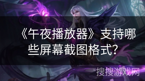 《午夜播放器》支持哪些屏幕截图格式？