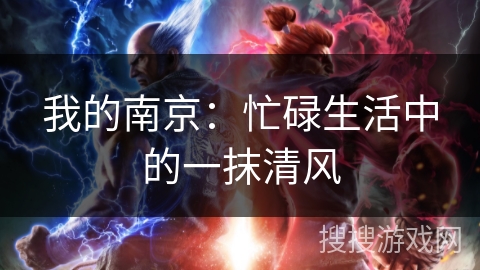 我的南京：忙碌生活中的一抹清风