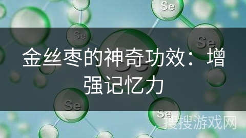 金丝枣的神奇功效：增强记忆力