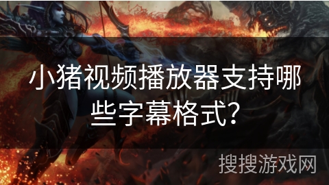 小猪视频播放器支持哪些字幕格式? 小猪视频播放器支持哪些字幕格式?