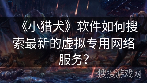 《小猎犬》软件如何搜索最新的虚拟专用网络服务？