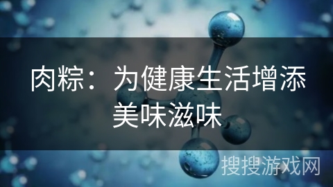肉粽：为健康生活增添美味滋味