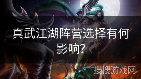 真武江湖阵营选择有何影响？