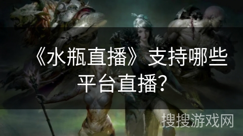 《水瓶直播》支持哪些平台直播？