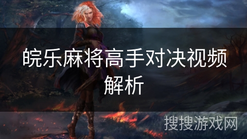 皖乐麻将高手对决视频解析