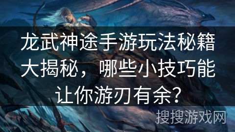 龙武神途手游玩法秘籍大揭秘,哪些小技巧能让你游刃有余? 龙武神途手游玩法秘籍大揭秘,哪些小技巧能让你游刃有余?