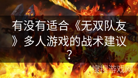 有没有适合《无双队友》多人游戏的战术建议？