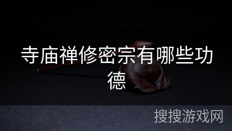 寺庙禅修密宗有哪些功德