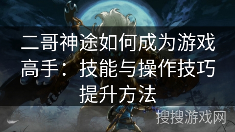 二哥神途如何成为游戏高手：技能与操作技巧提升方法