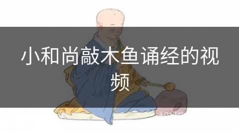 小和尚敲木鱼诵经的视频