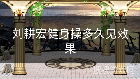 刘耕宏健身操多久见效果