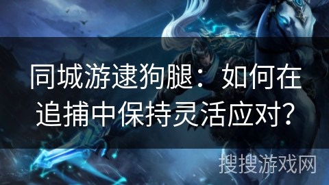 同城游逮狗腿：如何在追捕中保持灵活应对？