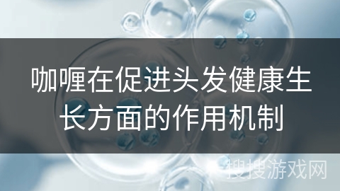 咖喱在促进头发健康生长方面的作用机制