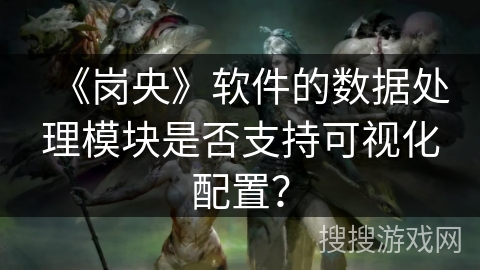 《岗央》软件的数据处理模块是否支持可视化配置？