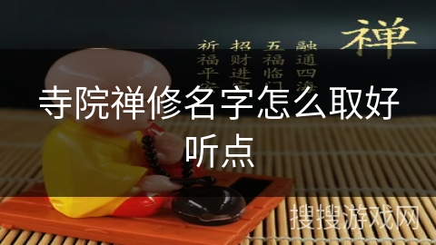 寺院禅修名字怎么取好听点