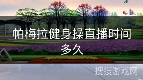 帕梅拉健身操直播时间多久