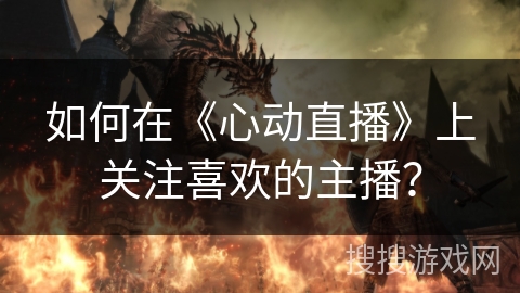 如何在《心动直播》上关注喜欢的主播？
