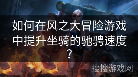 如何在风之大冒险游戏中提升坐骑的驰骋速度？