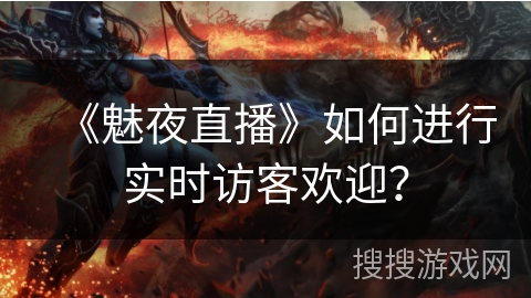 《魅夜直播》如何进行实时访客欢迎？