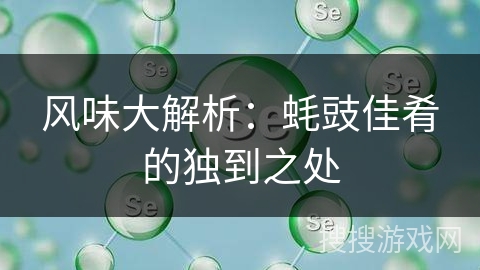 风味大解析：蚝豉佳肴的独到之处