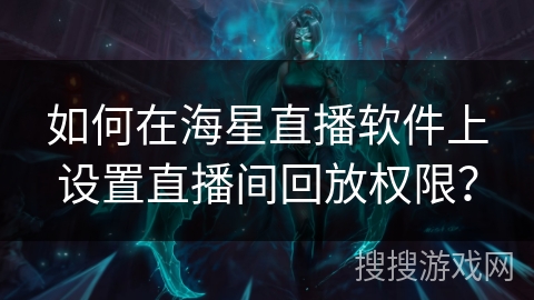 如何在海星直播软件上设置直播间回放权限？