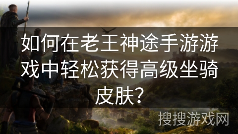 如何在老王神途手游游戏中轻松获得高级坐骑皮肤？