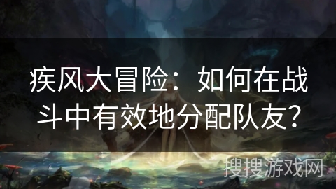 疾风大冒险：如何在战斗中有效地分配队友？