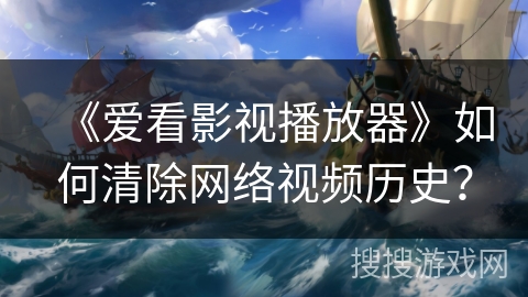 《爱看影视播放器》如何清除网络视频历史？