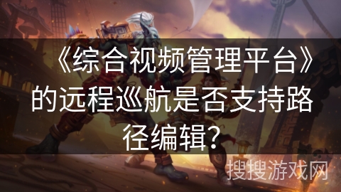 《综合视频管理平台》的远程巡航是否支持路径编辑？