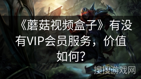 《蘑菇视频盒子》有没有VIP会员服务，价值如何？