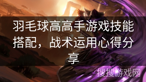 羽毛球高高手游戏技能搭配，战术运用心得分享