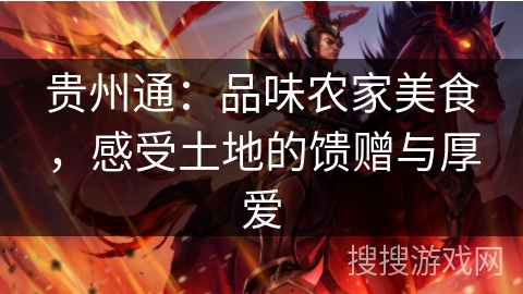 贵州通:品味农家美食,感受土地的馈赠与厚爱 贵州通:品味农家美食,感受土地的馈赠与厚爱