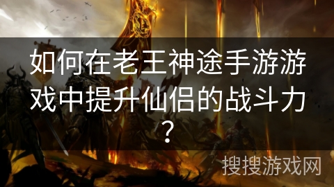 如何在老王神途手游游戏中提升仙侣的战斗力? 如何在老王神途手游游戏中提升仙侣的战斗力?