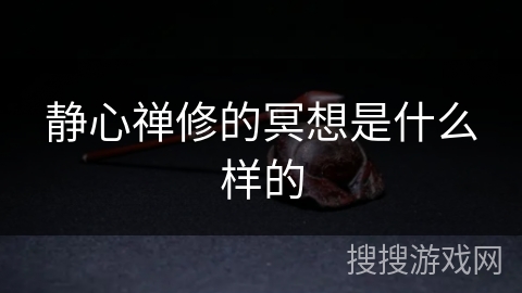 静心禅修的冥想是什么样的