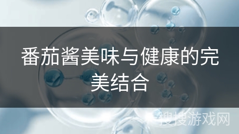 番茄酱美味与健康的完美结合 番茄酱美味与健康的完美结合
