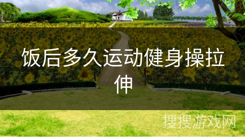 饭后多久运动健身操拉伸