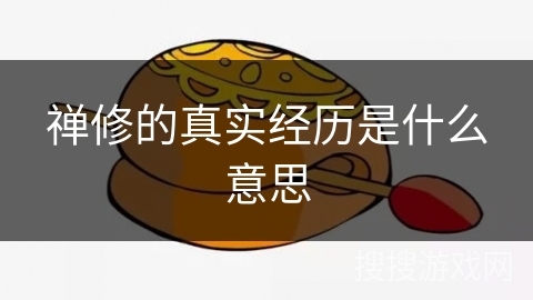 禅修的真实经历是什么意思