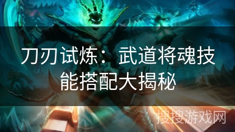 刀刃试炼：武道将魂技能搭配大揭秘