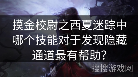 摸金校尉之西夏迷踪中哪个技能对于发现隐藏通道最有帮助？
