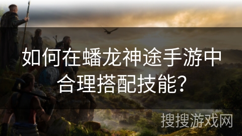 如何在蟠龙神途手游中合理搭配技能？