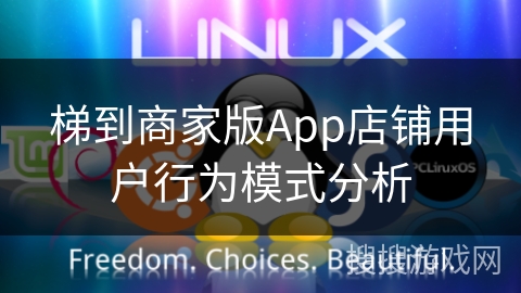 梯到商家版App店铺用户行为模式分析