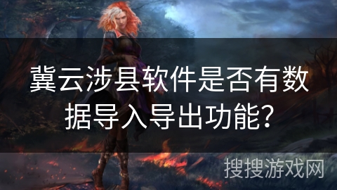 冀云涉县软件是否有数据导入导出功能？