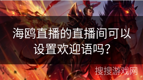 海鸥直播的直播间可以设置欢迎语吗？