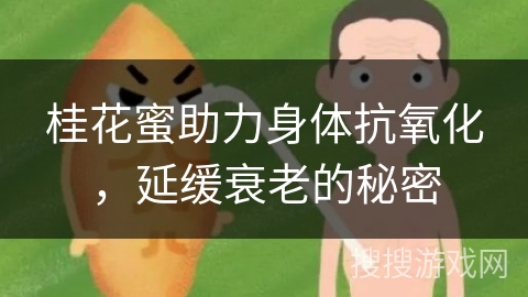 桂花蜜助力身体抗氧化，延缓衰老的秘密