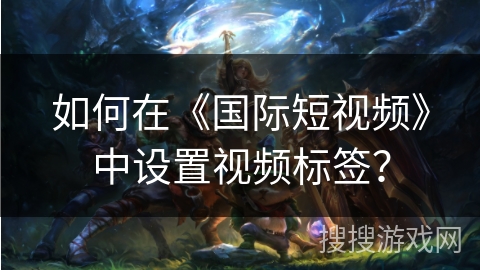 如何在《国际短视频》中设置视频标签？