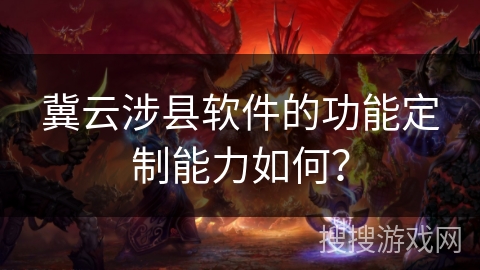 冀云涉县软件的功能定制能力如何？