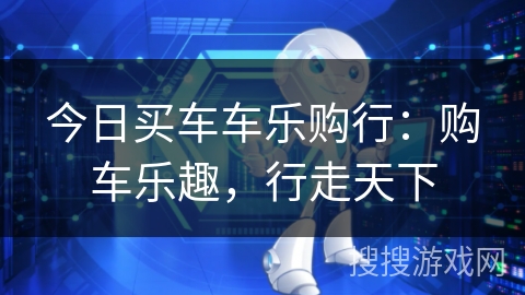 今日买车车乐购行：购车乐趣，行走天下