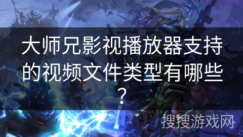 大师兄影视播放器支持的视频文件类型有哪些？